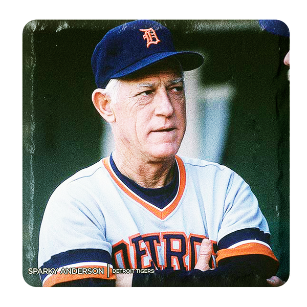 Sparky Anderson Stone Tile Coaster