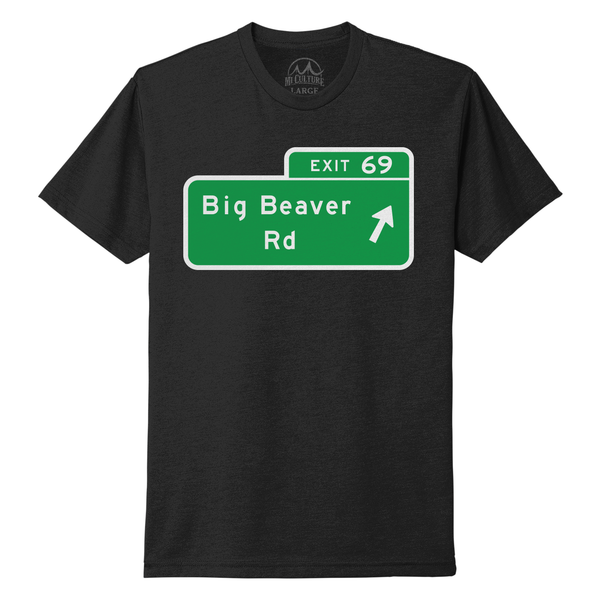 Big Beaver MI Culture T-Shirt - Black