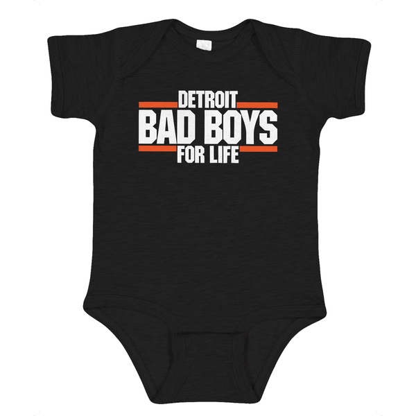 Motor City Bad Boys Black Infant Detroit Bad Boys For Life Onesie