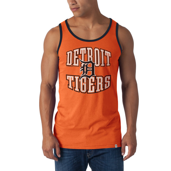 47 Brand Detroit Tigers Carrot Orange Till-Dawn Tank Top