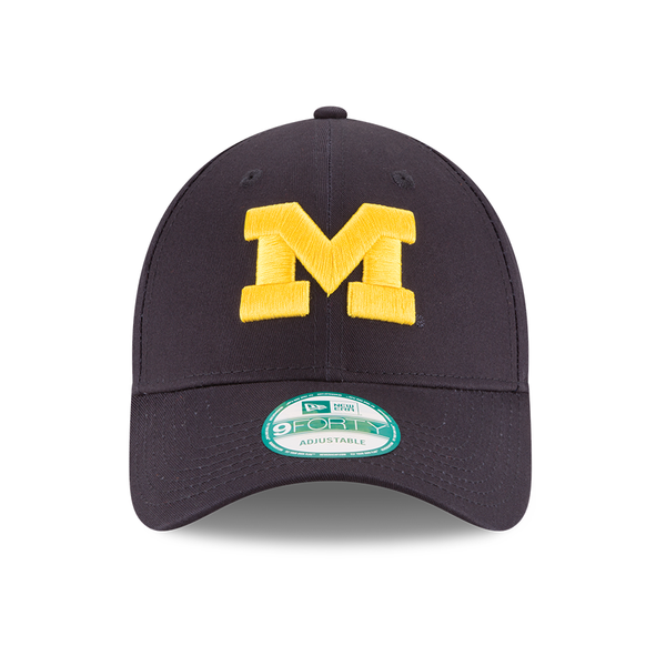 New Era Michigan Wolverines Navy 9Forty The League Adjustable Hat