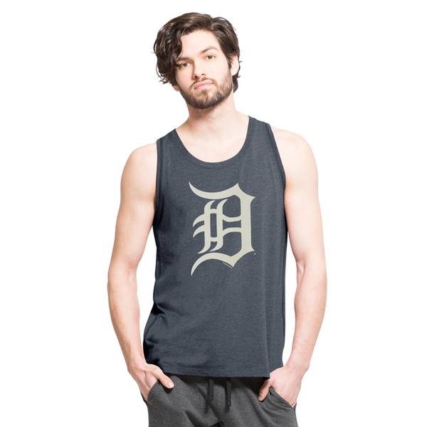 Detroit Tigers Navy Jersey Muscle Sleeveless Pullover Hoodie