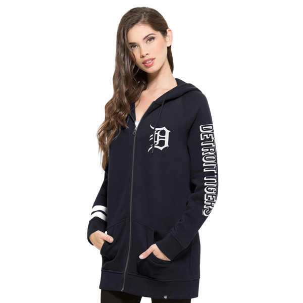 47 Brand Detroit Tigers Women’s Fall Navy Crosstown MVP Pullover Hoodie Small