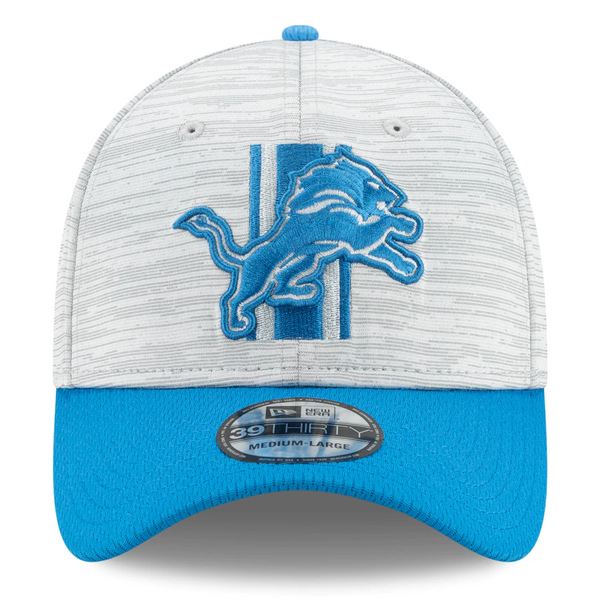 New Era Detroit Lions Gray 39Thirty 2021 Training Camp Flex Hat