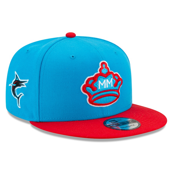 Miami Marlins New Era 9Fifty 2022 City Connect Snapback Hat - Blue