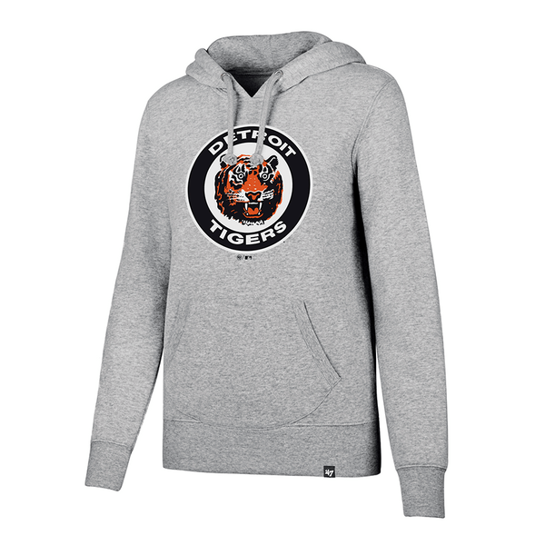 Detroit Tigers 47 Brand Women’s Cooperstown Headline Pullover Hoodie - Gray