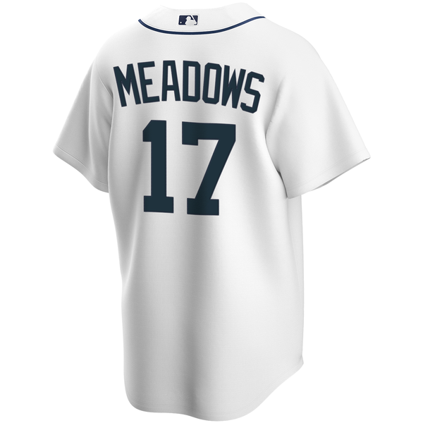 Nike Detroit Tigers White Home Austin Meadows Official Replica Jersey