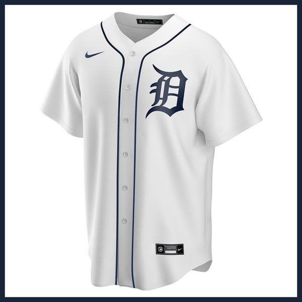 Women's Detroit Tigers Nike White Home Blank Replica Jersey