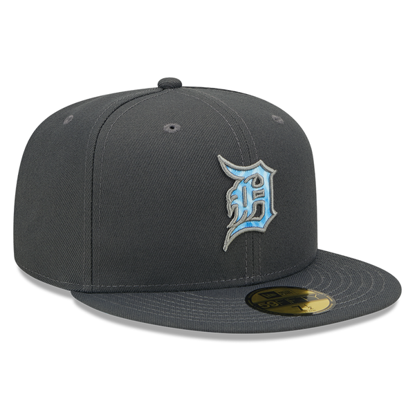 Detroit Tigers New Era Custom Gray/Tie Dye Side Patch 59FIFTY Fitted Hat, 7 3/8 / Gray