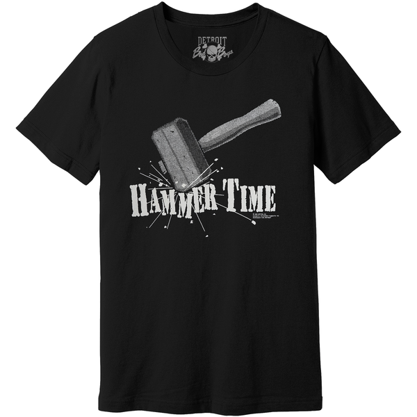 Hammer Time Back To Back Detroit Bad Boys T-Shirt - Black