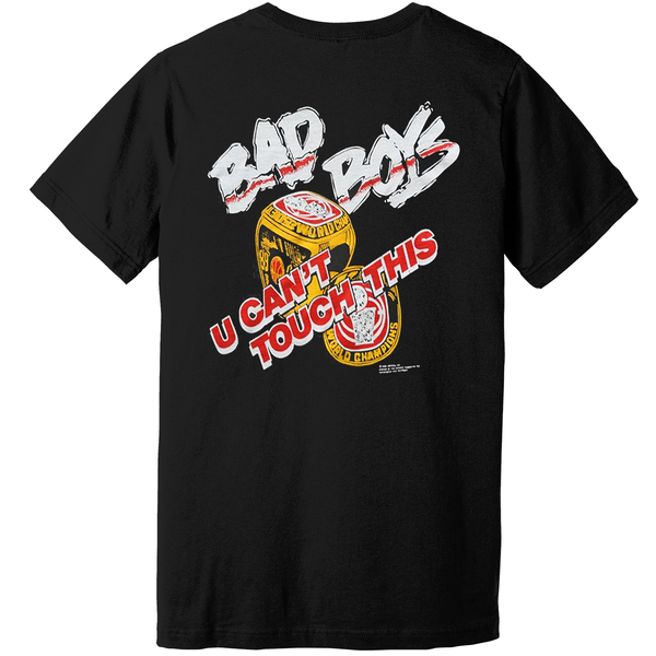 Hammer Time Back To Back Detroit Bad Boys T-Shirt - Black