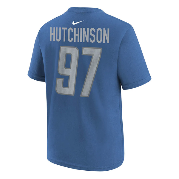 Aidan Hutchinson Detroit Lions Youth Nike Name and Number T-Shirt - Blue