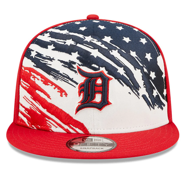 Detroit Tigers New Era 2022 July 4th 9Fifty Snapback Adjustable Hat - Red