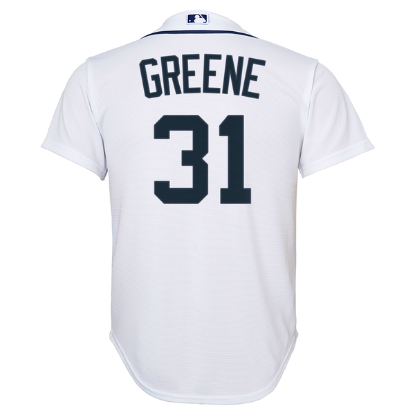 Riley Greene Detroit Tigers Majestic Youth Cool Base Home Replica Jersey - White