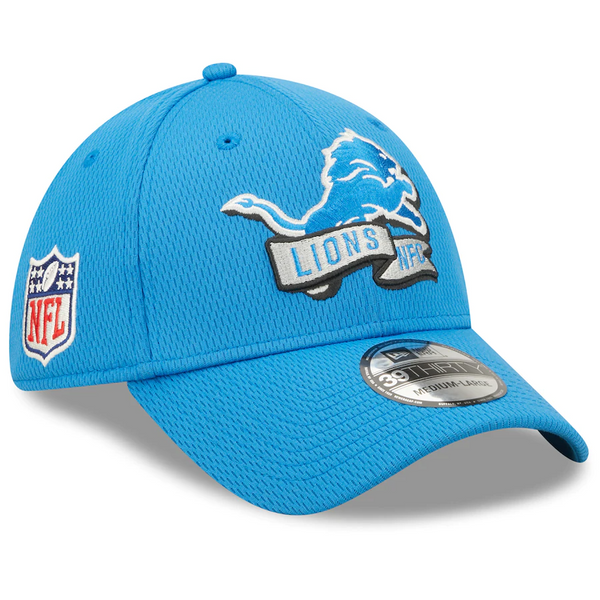 Detroit Lions New Era 2022 Sideline Coaches 39Thirty Flex Hat - Blue