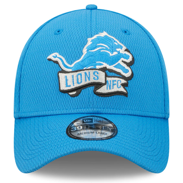 Detroit Lions New Era 2022 Sideline Coaches 39Thirty Flex Hat - Blue