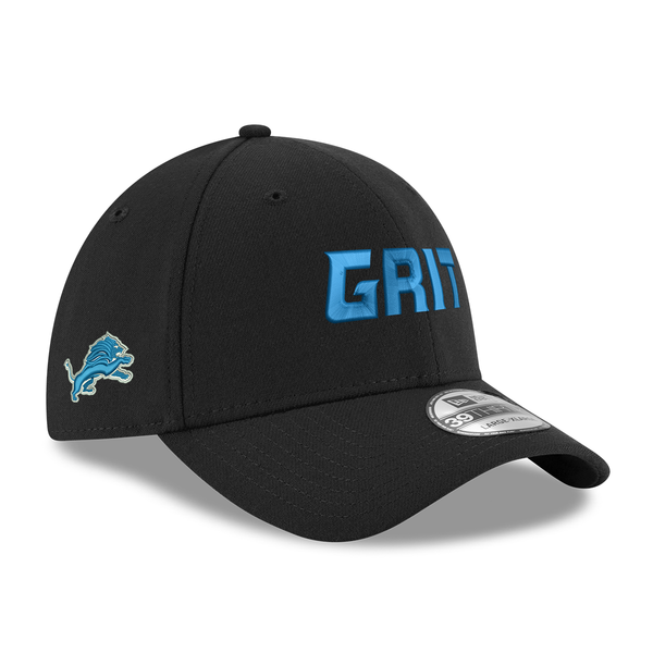 Detroit Lions New Era Grit 39Thirty Flex Hat - Black