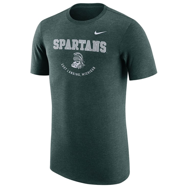 Michigan State Spartans Nike Vault Tri-Blend Performance T-Shirt - Green