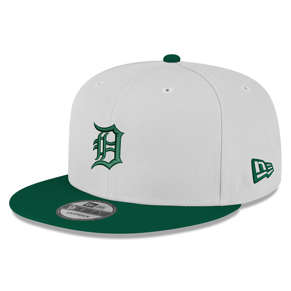 Detroit Tigers x Michigan State Spartans New Era Co-Branded 9FIFTY Snapback Hat - White/Green