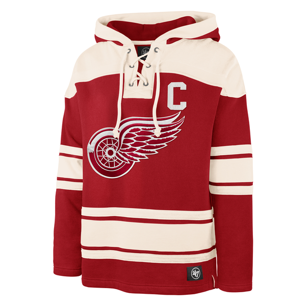 Nicklas Lidstrom Detroit Red Wings 47 Brand Alumni Player Lacer Pullover Hoodie - Red