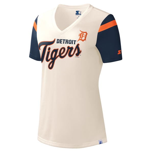 Detroit Tigers Starter Women's Kick Start T-Shirt - Vintage White