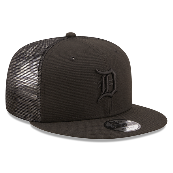 Detroit Tigers New Era Classic Trucker 9Fifty Snapback Hat - Black