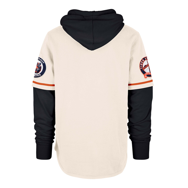 Detroit Tigers Men's 47 Brand Cooperstown Cream Shortstop Pullover Hoodie