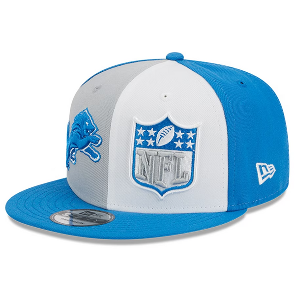 Detroit Lions New Era 2023 Sideline 9FIFTY Snapback Hat - Blue