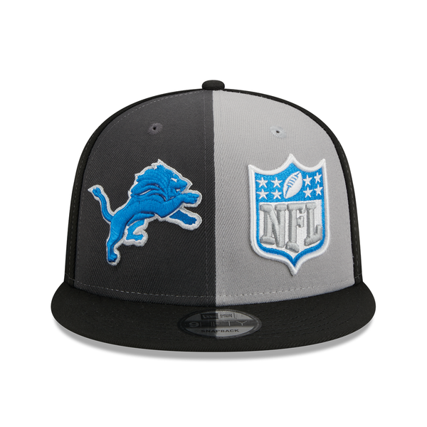 Men's New Era Gray/Blue Detroit Lions 2023 Sideline 59FIFTY Fitted Hat