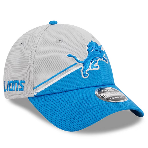 Detroit Lions New Era 2023 Sideline 39THIRTY Flex Hat - Gray/Black