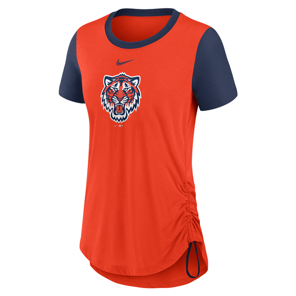 Nike Detroit Tigers Orange Cooperstown Tri-Blend 3/4 Sleeve Raglan T-Shirt  - Gameday Detroit