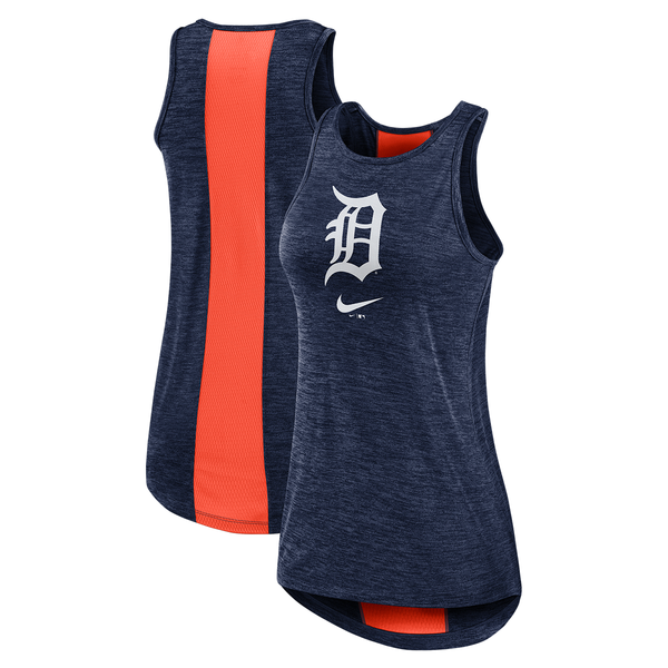 Detroit Tigers Nike Women's Hipster Swoosh Side Cinch Performance T-Shirt - Orange Small