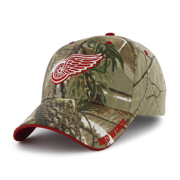 47 Brand Detroit Red Wings Real Tree Camo Frost MVP Adjustable Hat