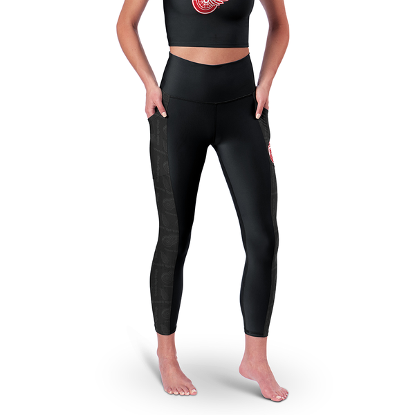 Detroit Red Wings Certo Women's High Waist 2-Pocket Leggings - Black