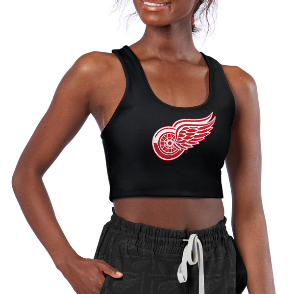 Detroit Red Wings Certo Women's Reversible Racerback Bra - Black