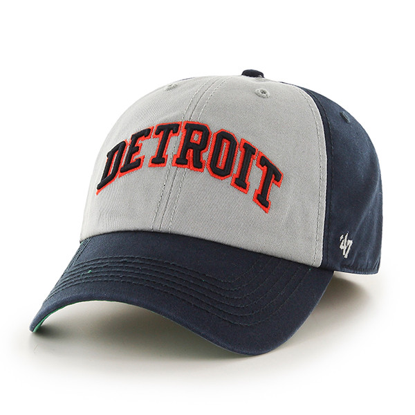 Detroit Tigers 47 Brand Cooperstown Sophomore Franchise Fitted Hat - Gray/Navy