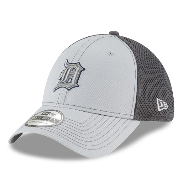 Detroit Tigers New Era Classic Grayed Out Neo 39Thirty Flex Hat - Gray