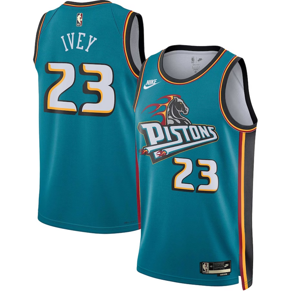 Jaden Ivey Detroit Pistons Nike 2022-23 Classic Edition Swingman Jersey - Teal
