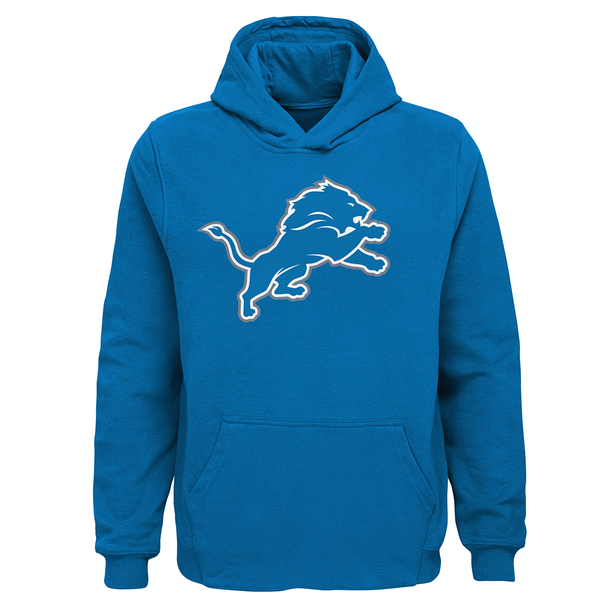 Detroit Lions Outerstuff Youth Primary Logo Pullover Hoodie - Blue