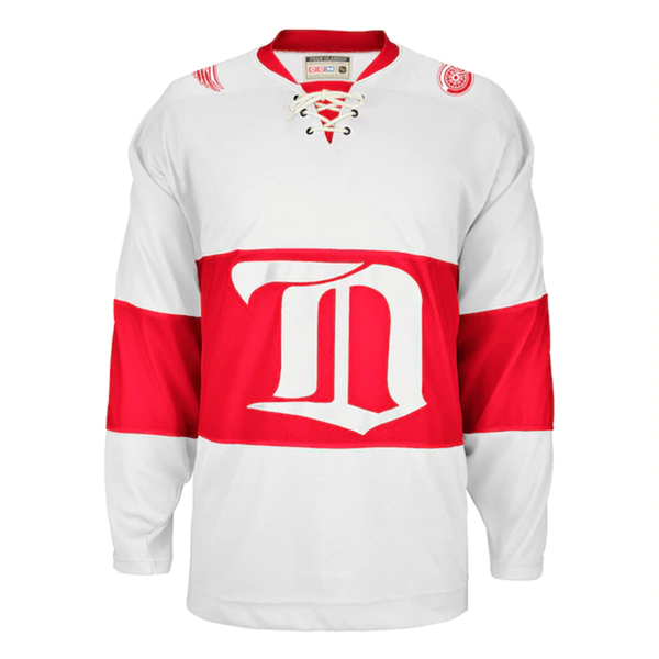 detroit red wings lace up jersey