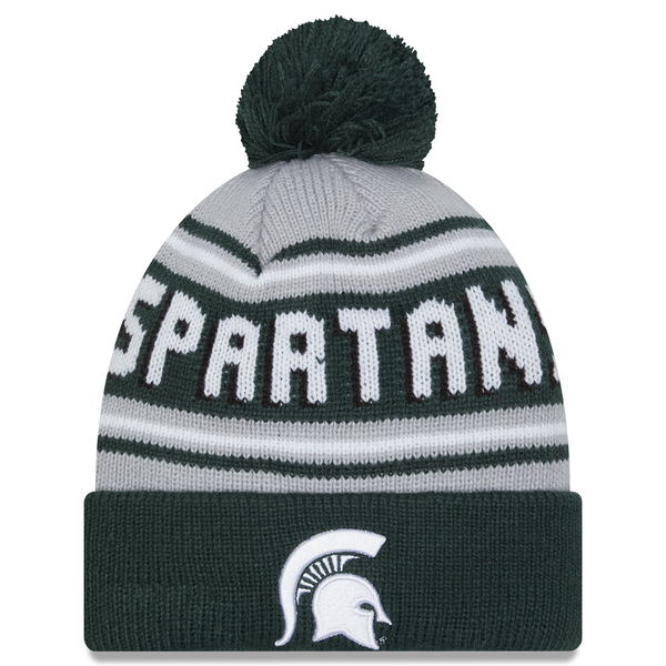 Michigan State Spartans New Era Evergreen Knit Hat - Green