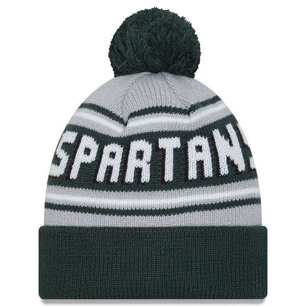 Michigan State Spartans New Era Evergreen Knit Hat - Green
