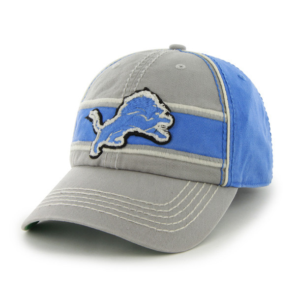 47 Brand Detroit Lions Gray Comanche Franchise Fitted Hat
