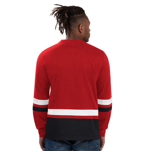 Detroit Red Wings Starter Highlight Crew Neck Sweatshirt - Red