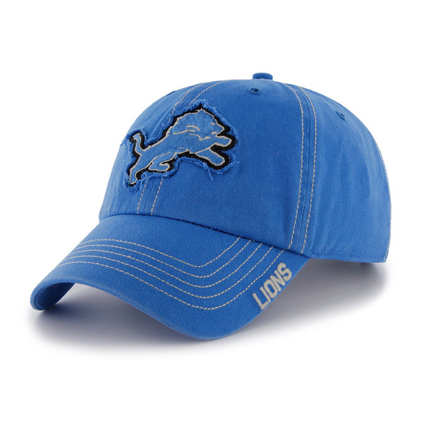 47 Brand Detroit Lions Blue Lockdown Clean Up Adjustable Hat