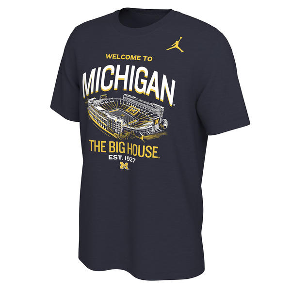 Michigan Wolverines Jordan Brand Stadium T-Shirt - Navy