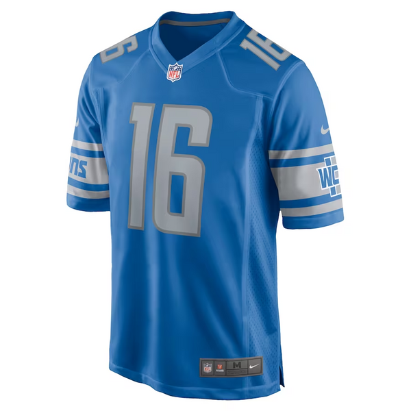 Jared Goff Detroit Lions Nike Game Jersey - Blue