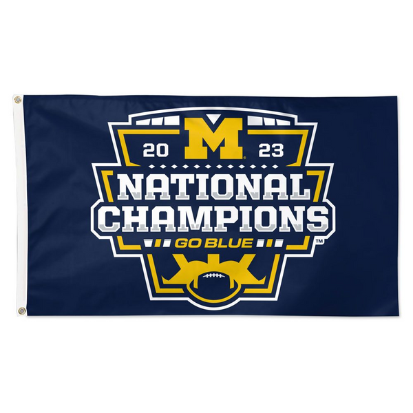 Michigan Wolverines WinCraft 2023 National Champions 3' x 5' Flag