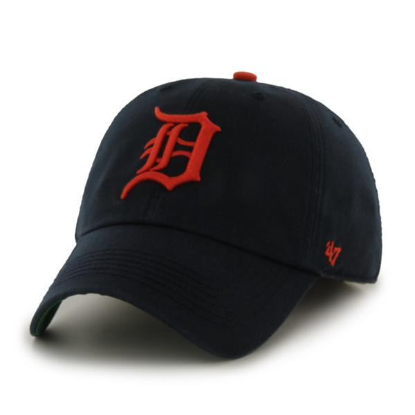 Detroit Tigers 47 Brand Navy Road Franchise Fitted Hat - Vintage