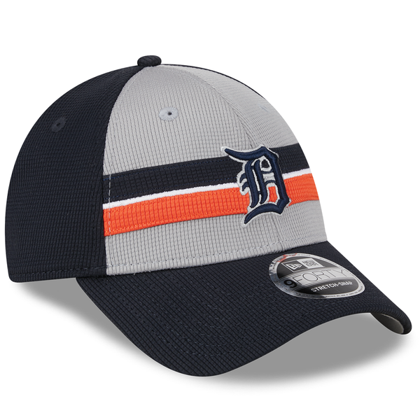 Detroit Tigers New Era 2024 Batting Practice 9Forty Adjustable Hat - Gray/Navy